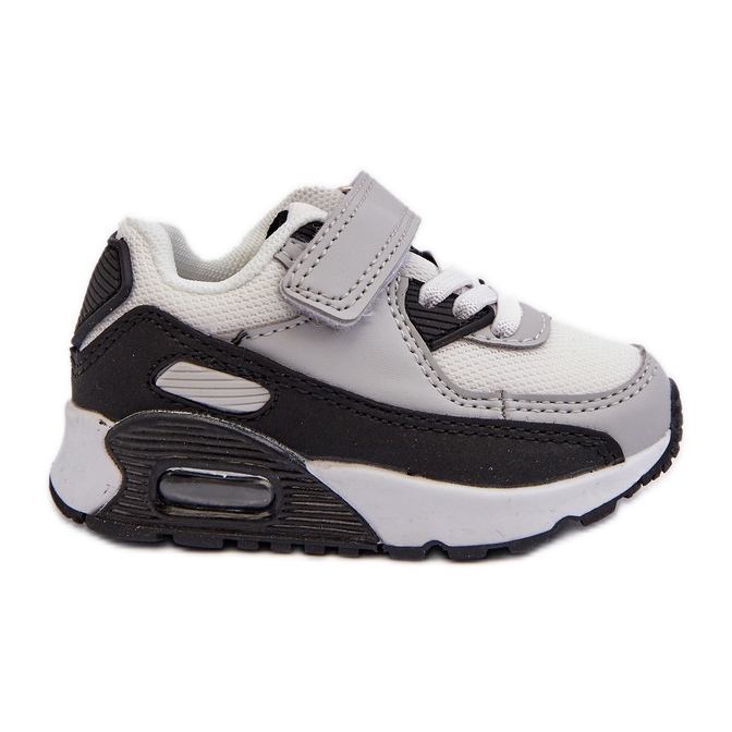 Zapatillas Infantiles Velcro Gris Krissandra
