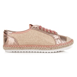 Comer Alpargatas Textil rosado