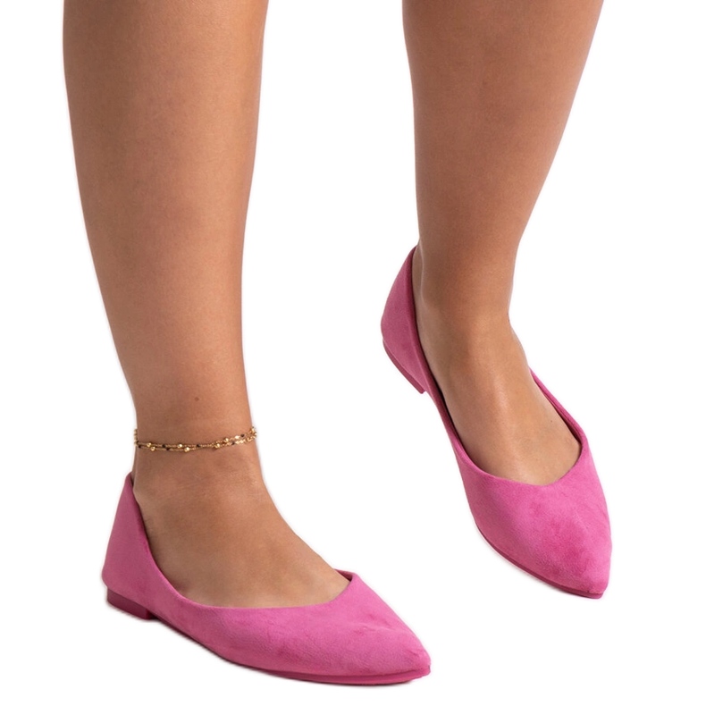 Bailarinas con puntera puntiaguda Mays rosado