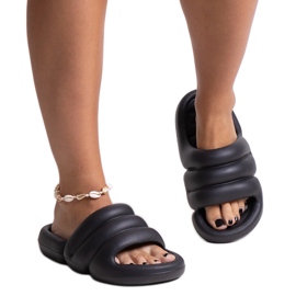 Pantuflas de espuma Haile negras negro