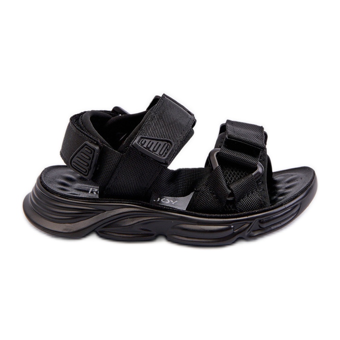 Sandalias de niña con cierre de velcro, Negro Orretta