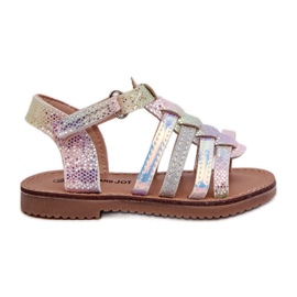 Sandalias Gladiadoras Infantiles con Cierre de Velcro, Multicolor Radovia