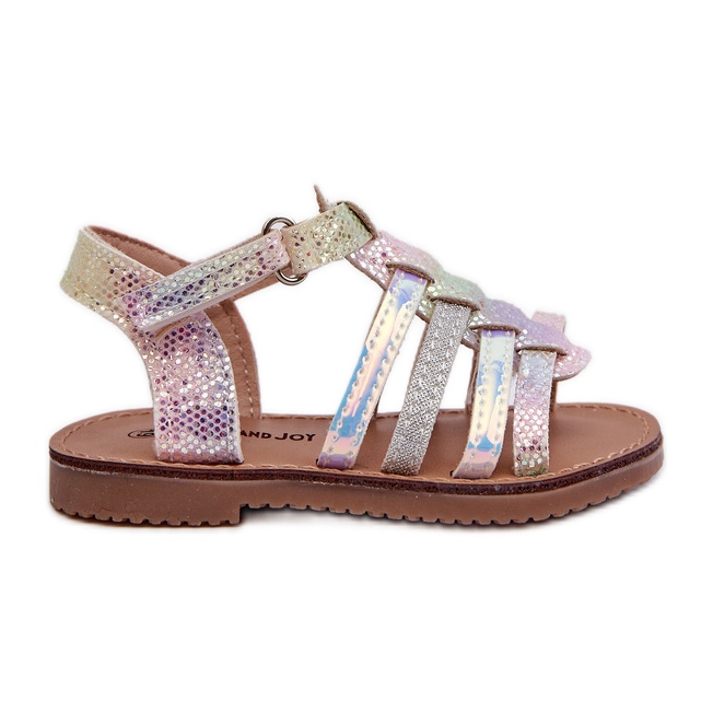 Sandalias Gladiadoras Infantiles con Cierre de Velcro, Multicolor Radovia