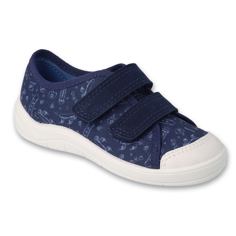 Pantuflas infantiles befado con velcro 772X008 azul marino