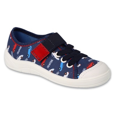 Pantuflas infantiles befado 351X032 azul marino y rojo