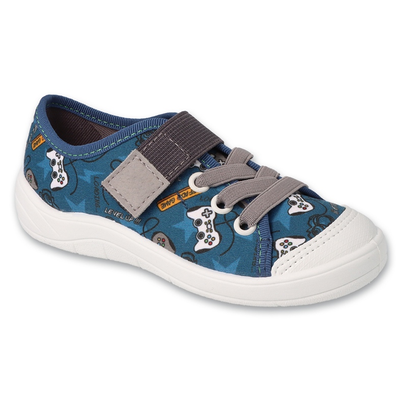 Zapatillas infantiles befado 351Y034 azul-gris
