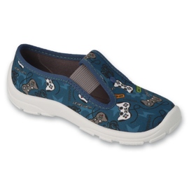Pantuflas infantiles befado 975X189 aplicaciones azul