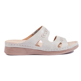 Chanclas cómodas de mujer grises