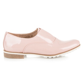 Vices Zapatos brogue lacados rosado