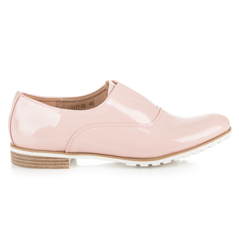 Vices Zapatos brogue lacados rosado Vices Zapatos brogue lacados rosado
