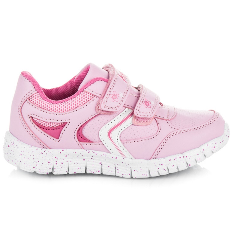 American Club Botas Rosadas Con Velcro rosado