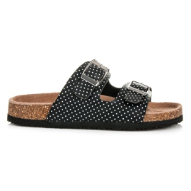 American Club Zapatillas casa lunares negro
