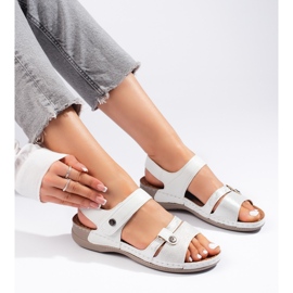 Sandalias mujer blancas cómodas blanco