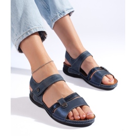 Sandalias mujer cómodas color azul