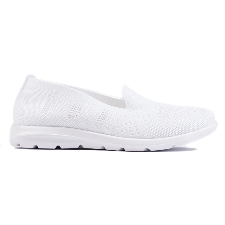 Slip-on de mujer textil blanco
