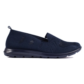 Slip on mujer textil azul marino