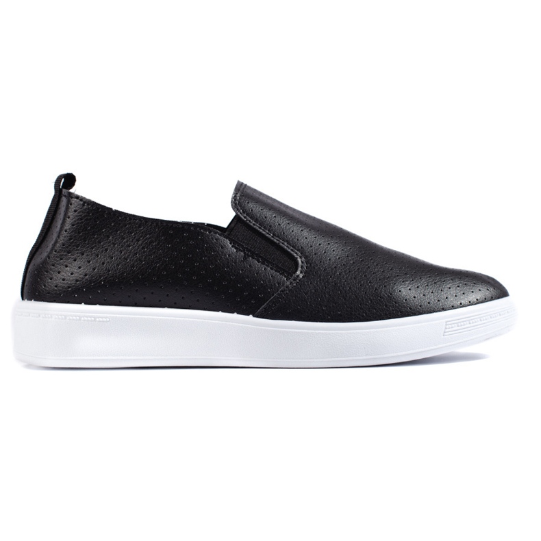 Zapatos slip-on calados negros