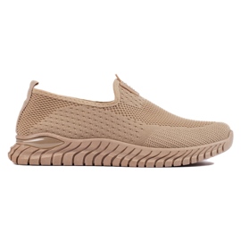 Deportivas mujer textil marrón