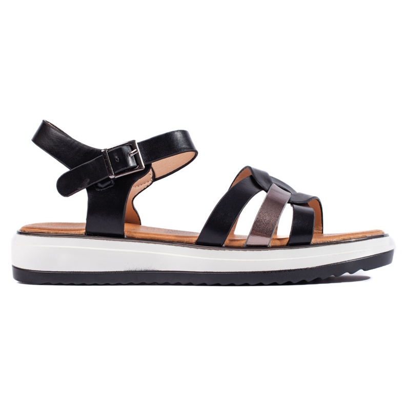 Sandalias plataforma mujer negras negro