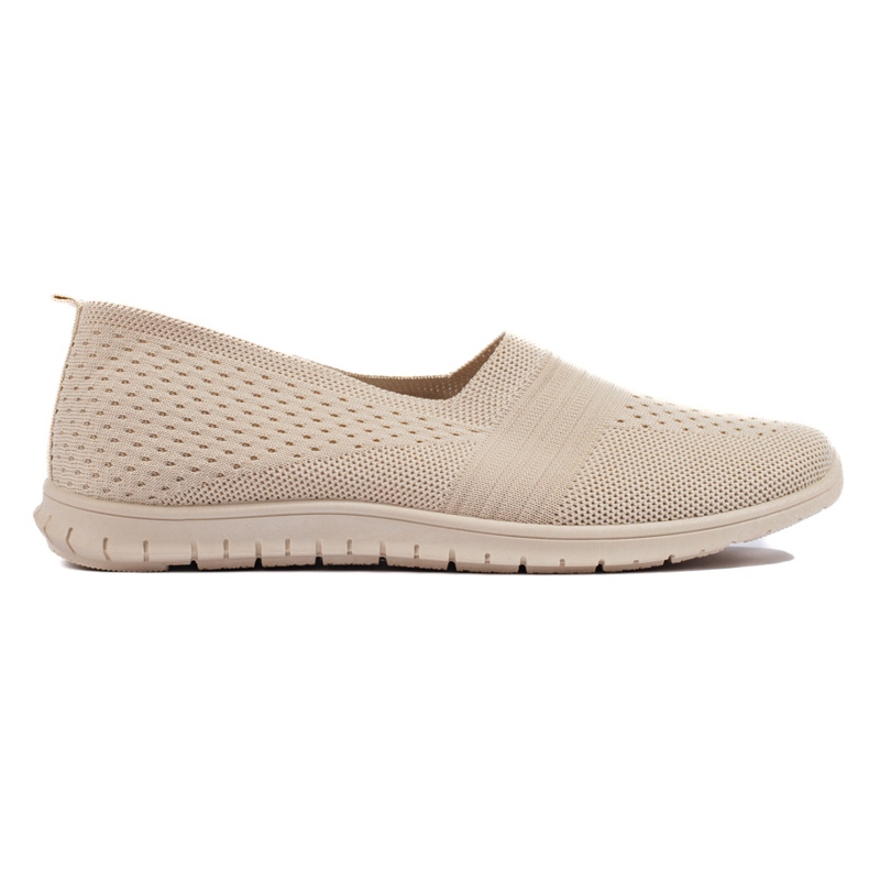 Zapatillas deportivas beige sin cordones