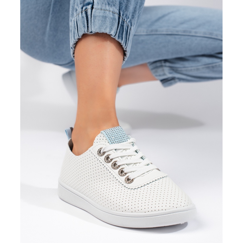 Deportivas mujer caladas blancas blanco Deportivas mujer caladas blancas blanco