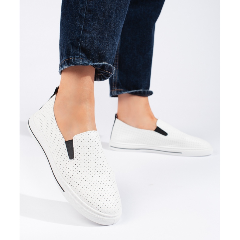 Deportivas mujer caladas blancas blanco