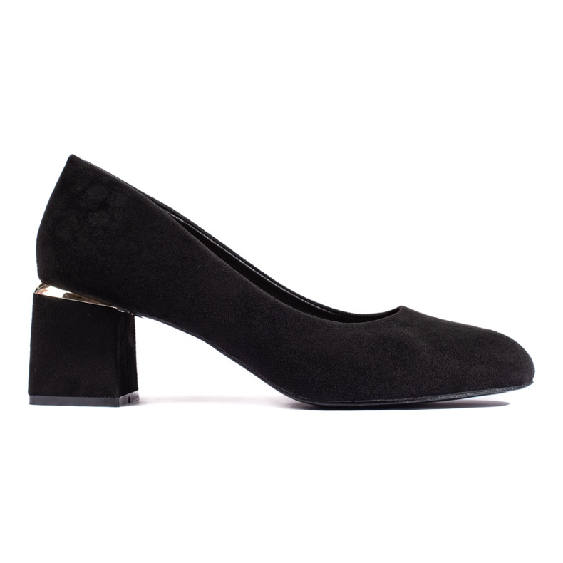 Tacones de ante negro