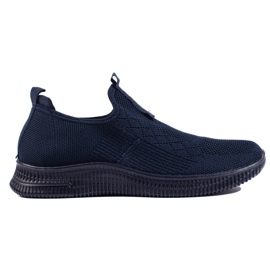 Deportivas slip-on de mujer azul marino