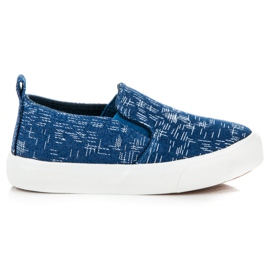 Sport Slipons en la plataforma azul
