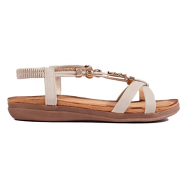 Sandalias mujer beige