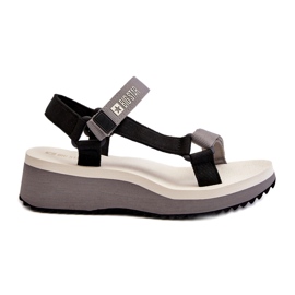 Sandalias Mujer Con Plataforma Y Cuña Big Star NN274A054 Gris