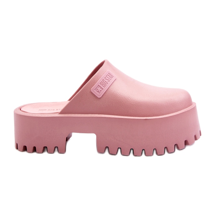 Chanclas de mujer con suela maciza Big Star NN274020 Rosa rosado