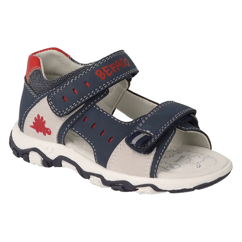 Befado Sandals Inserto de cuero para velcro 170p097 azul marino