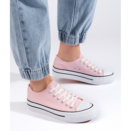 Deportivas rosas de mujer rosado