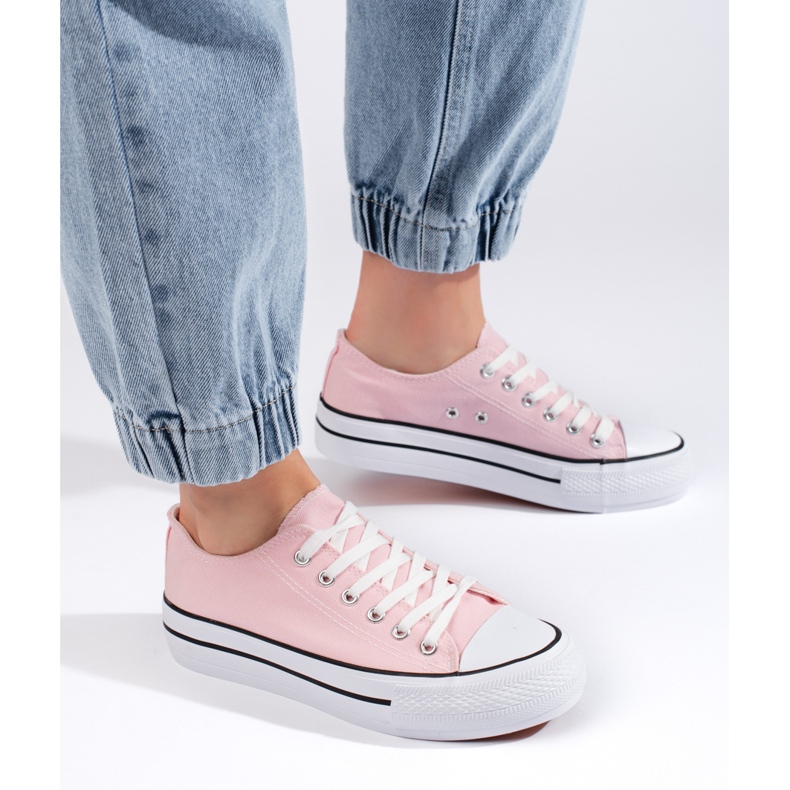 Deportivas rosas de mujer rosado