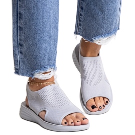 Sandalias de plataforma grises de Rawia