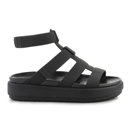 Sandalias Crocs Brooklyn Gladiator de lujo 209557-060 negro