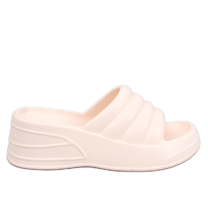 Diames Sandalias cuña espuma beige