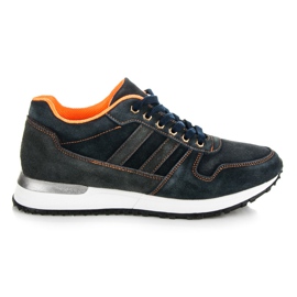 Mazaro Zapatos de cuero azul
