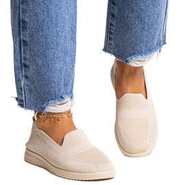 Zapatillas slip-on Abadly en beige
