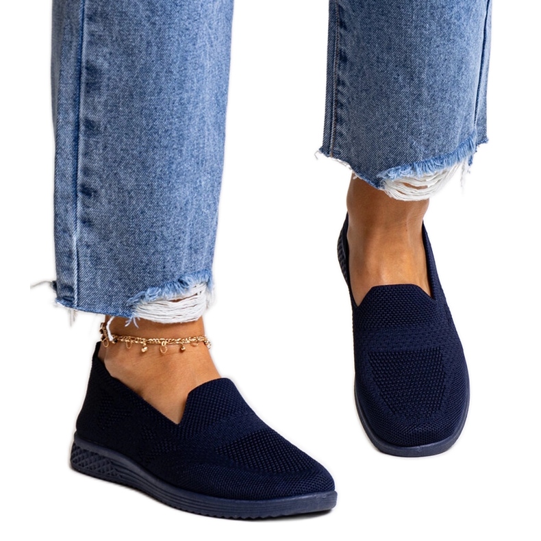 Zapatillas slip-on Abadly azul marino