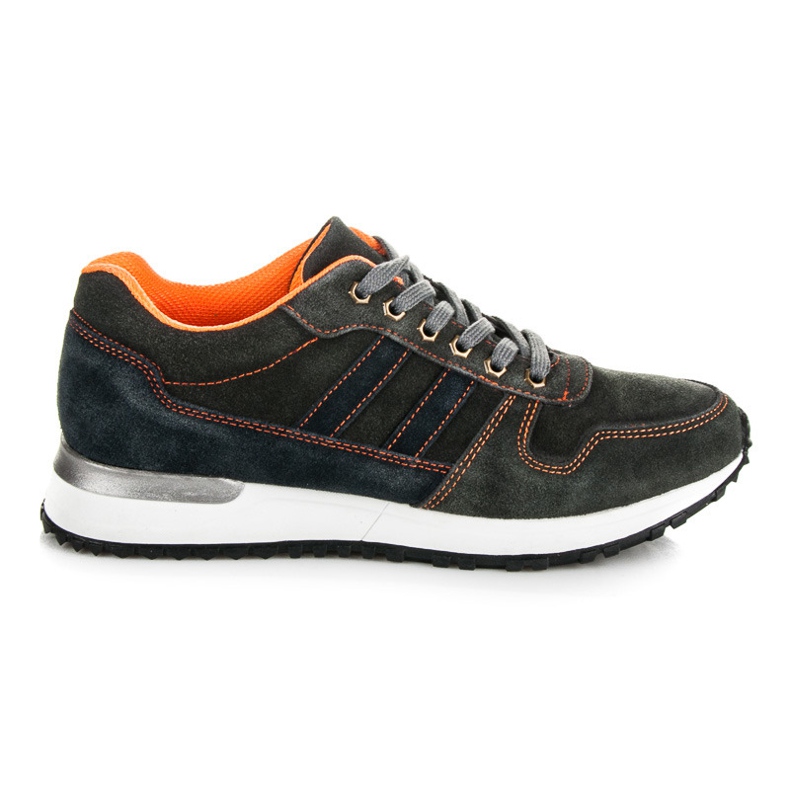 Mazaro Zapatos de cuero gris