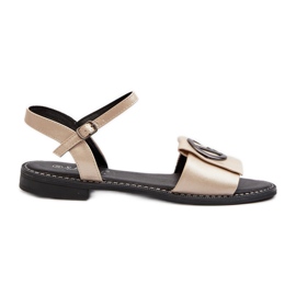 Sandalias Mujer Con Decoración S.Barski KV27-045 Dorado