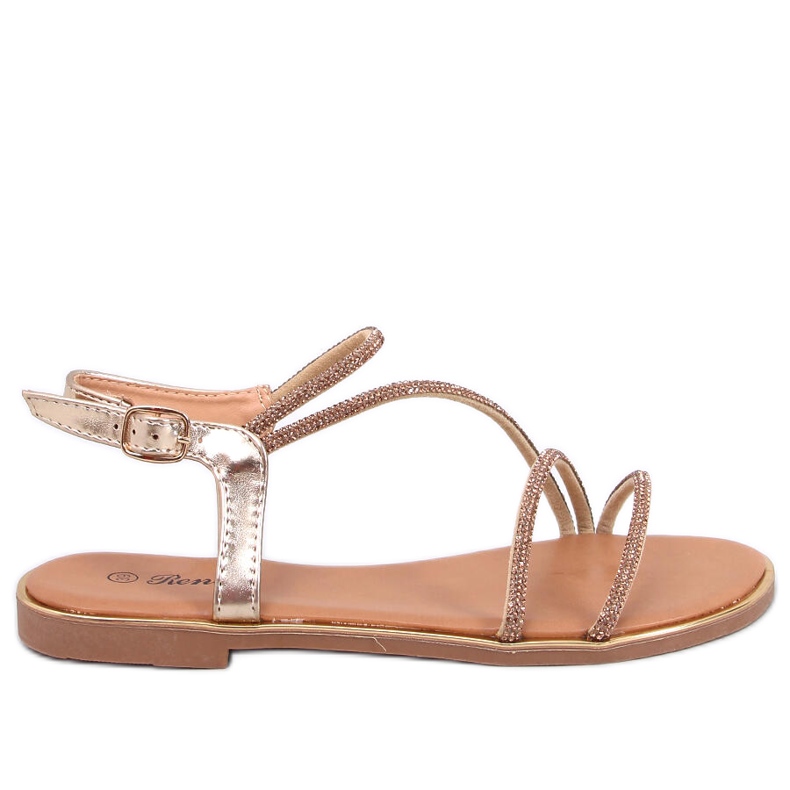Sandalias Courte Gold con circonitas dorado