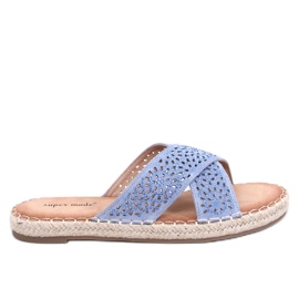 Chanclas alpargatas de mujer Bakou Azul