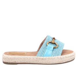 Chanclas tipo alpargata Maters azul
