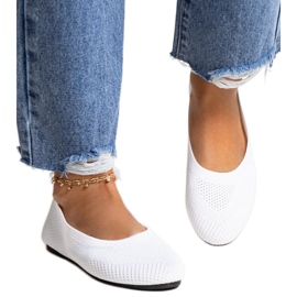 Bailarinas de tela blancas de Yafia blanco Bailarinas de tela blancas de Yafia blanco