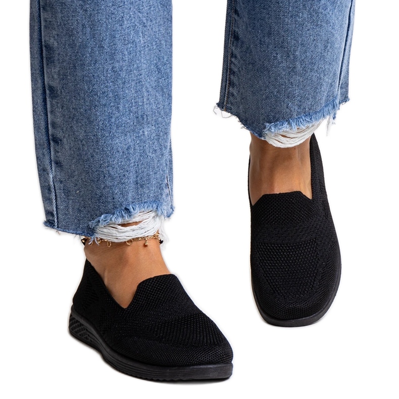 Zapatillas slip-on Abadly en negro