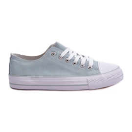 Zapatillas bajas clásicas de tela para mujer Mint Lennabella azul