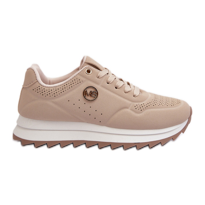 Zapatillas Mujer Plataforma Beige Rottiana